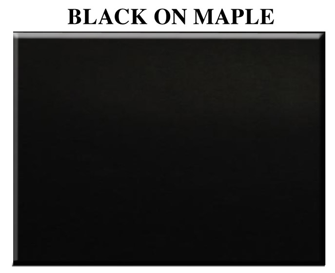 Black on maple wood aquarium product color