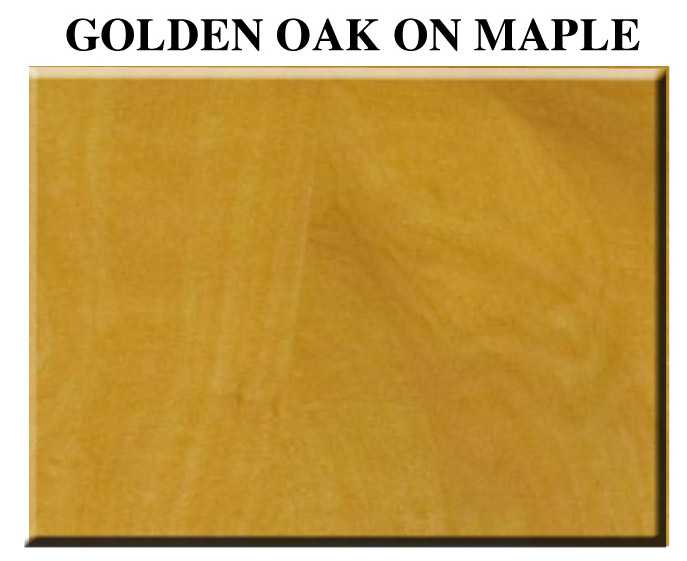 Golden oak on maple wood aquarium product color