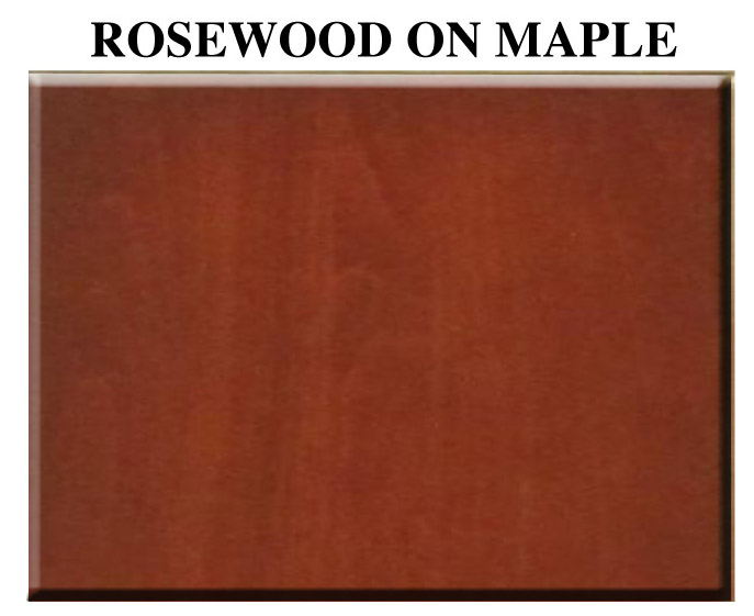Rosewood on maple wood aquarium product color